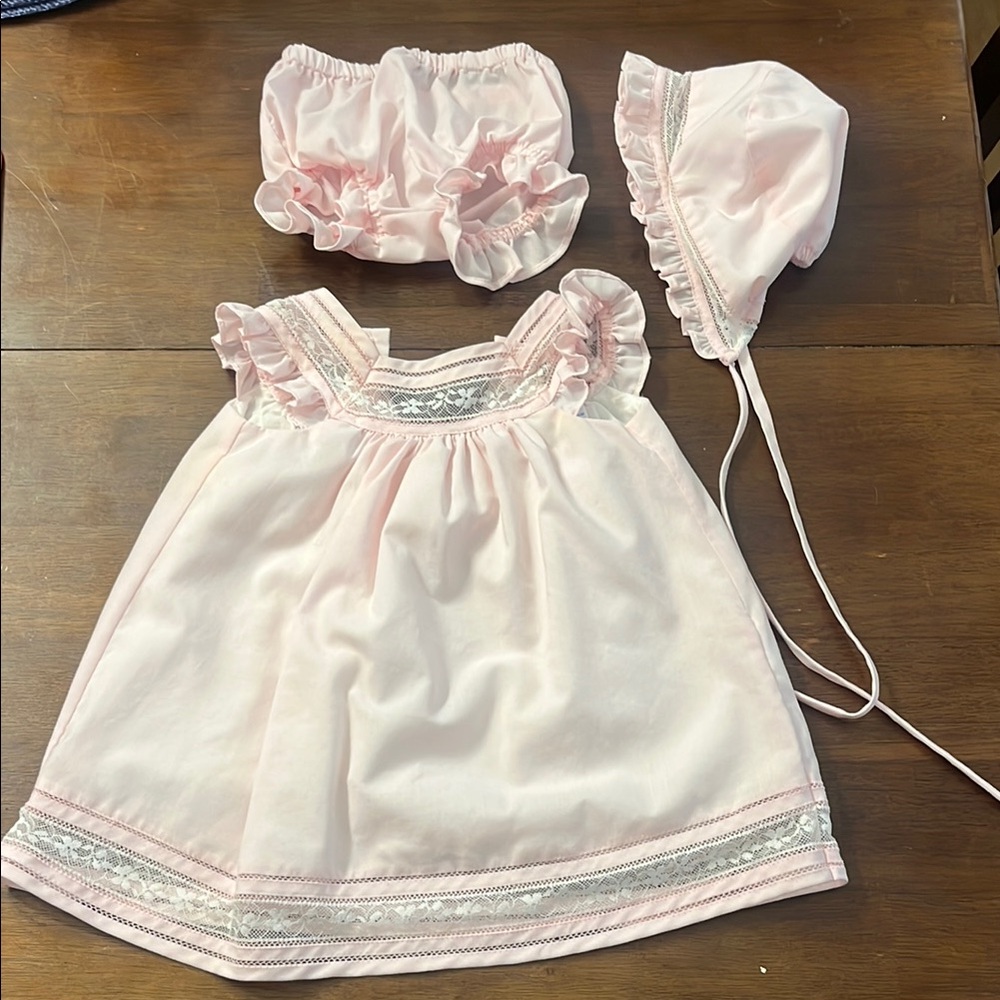 Luli & Me Pink Formal Kids Dress Set
